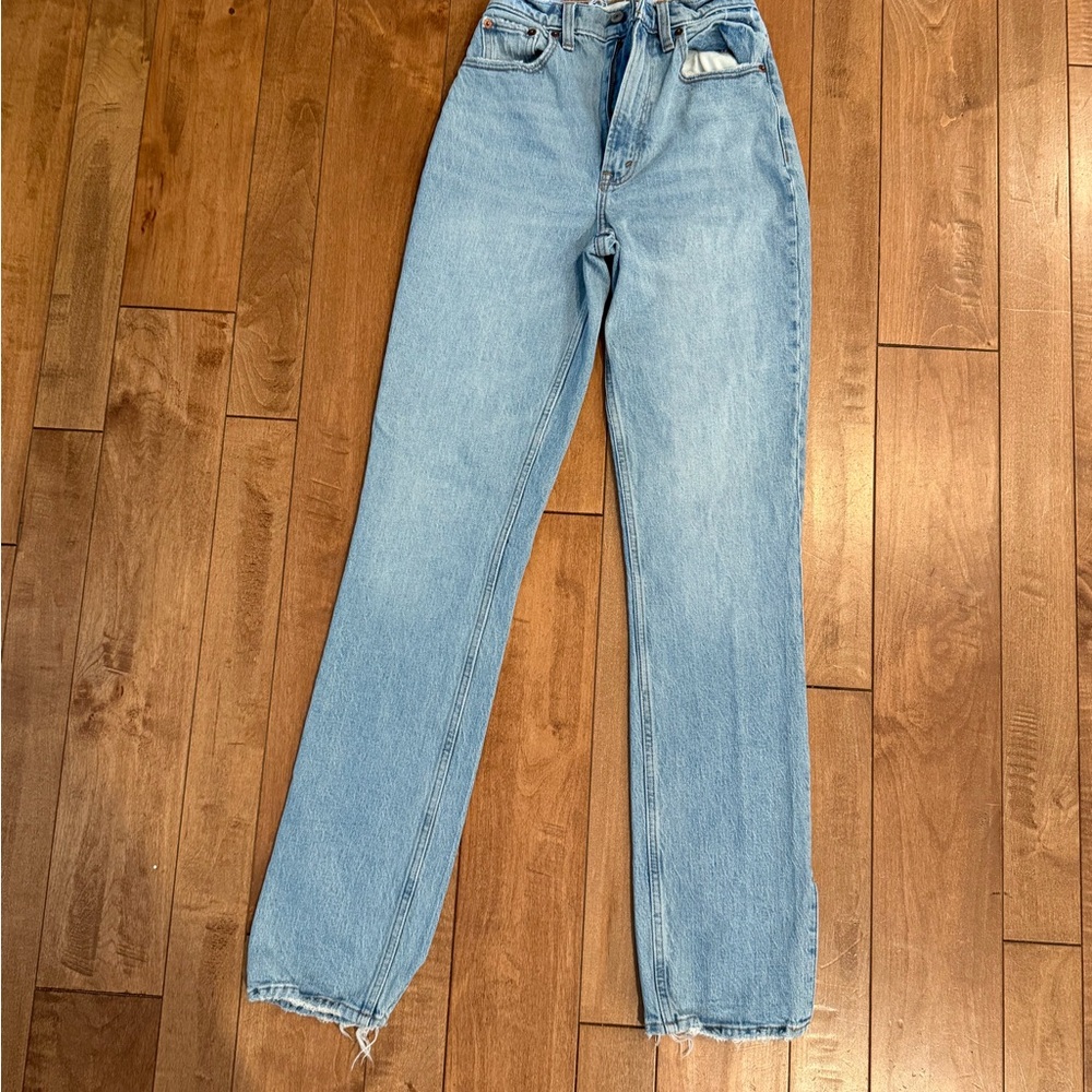 Abercrombie & Fitch Light Blue Straight Leg Jeans